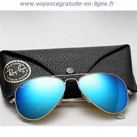 ray ban aviator bleu miroir contrefaçon